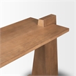 Pemberly Row Modern / Contemporary Medium Brown Wood Console Table