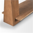 Pemberly Row Modern / Contemporary Medium Brown Wood Console Table