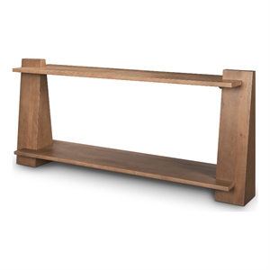 Pemberly Row Modern / Contemporary Medium Brown Wood Console Table