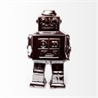 Pemberly Row Contemporary 4Lx3W Bronze Polished Robot in Silver