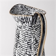 Pemberly Row Modern / Contemporary Large Black/White Patterned Vase