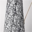 Pemberly Row Modern / Contemporary Large Black/White Patterned Vase