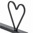 Pemberly Row Contemporary Wild At Heart 24Lx1W Black Metal Sign