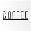 Pemberly Row Modern / Contemporary Coffee 15Lx1W Black Metal Sign