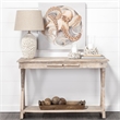 Pemberly Row Contemporary Set of 2 Natural Wooden Trays in Brown