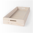 Pemberly Row 28Lx12W Natural Wood Rectangular Serving Tray in Brown