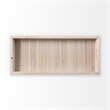 Pemberly Row 28Lx12W Natural Wood Rectangular Serving Tray in Brown
