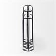 Pemberly Row 13.4Lx2.5Wx11H Metal And Glass Decorative Accent in Black