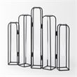 Pemberly Row 13.4Lx2.5Wx11H Metal And Glass Decorative Accent in Black