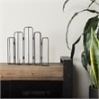 Pemberly Row 13.4Lx2.5Wx11H Metal And Glass Decorative Accent in Black