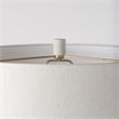 Pemberly Row 18Lx18Wx30.75H Light Base with Cream Shade Table Lamp
