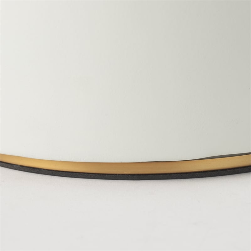 Pemberly Row 18Lx18Wx30.75H Light Base with Cream Shade Table Lamp