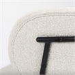 Pemberly Row Cream Boucle with Black Metal Upholstered Accent Chair