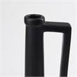 Pemberly Row Contemporary 17.1H Large Matte Black Ceramic Jug Vase