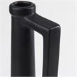 Pemberly Row Contemporary 17.1H Large Matte Black Ceramic Jug Vase