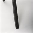 Pemberly Row Black Wood Cane-Back with Beige Upholstered Seat Accent Chair