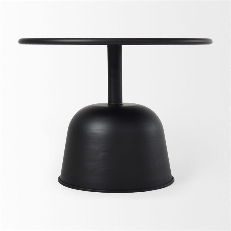 Pemberly Row 19.7Lx19.7Wx14.8H Metal Matte Black Accent Table