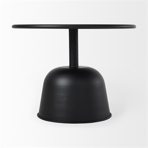 Pemberly Row 19.7Lx19.7Wx14.8H Metal Matte Black Accent Table