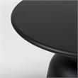 Pemberly Row 19.7Lx19.7Wx14.8H Metal Matte Black Accent Table