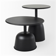Pemberly Row 19.7Lx19.7Wx14.8H Metal Matte Black Accent Table