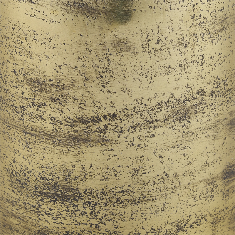 Pemberly Row Contemporary Tall Brass Finished Aluminum Metal Ornament