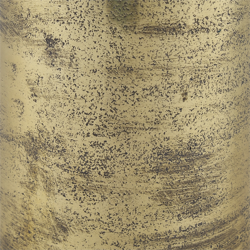 Pemberly Row Contemporary Tall Brass Finished Aluminum Metal Ornament