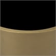 Pemberly Row Gold Metal Drum Base with Dark Brown Wood Top End/Side Table