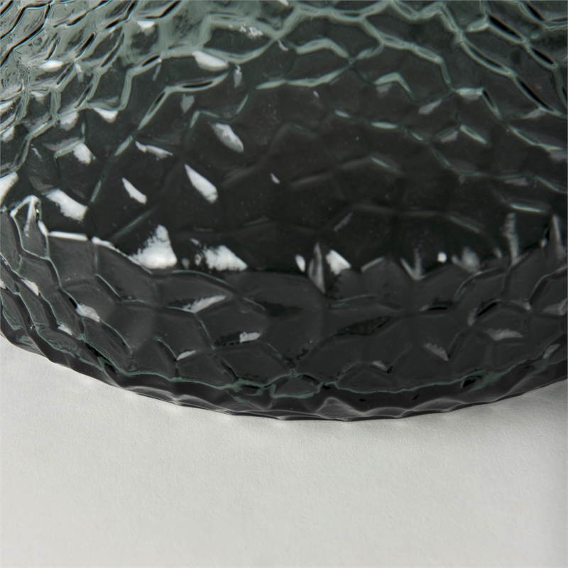 Pemberly Row Modern / Contemporary Tall Green Finish Glass Vase