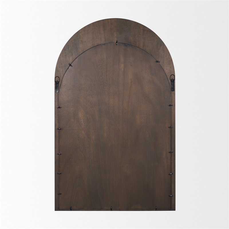 Pemberly Row Modern / Contemporary Dark Brown Medium Arched Mirror