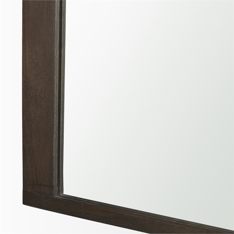 Pemberly Row Modern / Contemporary Dark Brown Medium Arched Mirror