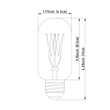 Pemberly Row Contemporary Filament E26 40W 4.2