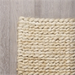 Pemberly Row 8X10 Handwoven Hemp Area Rug in Natural Golden Hue Yellow