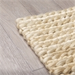 Pemberly Row 8X10 Handwoven Hemp Area Rug in Natural Golden Hue Yellow