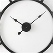 Pemberly Row Contemporary 42Lx2Wx42H Black Iron Round Wall Clock