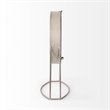 Pemberly Row Modern / Contemporary Matte Gray Metal Table Clock