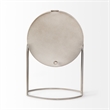 Pemberly Row Modern / Contemporary Matte Gray Metal Table Clock