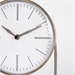 Pemberly Row Modern / Contemporary Matte Gray Metal Table Clock