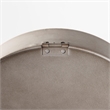 Pemberly Row Modern / Contemporary Matte Gray Metal Table Clock
