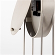 Pemberly Row Modern / Contemporary Matte Gray Metal Table Clock
