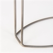 Pemberly Row Modern / Contemporary Matte Gray Metal Table Clock