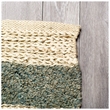 Pemberly Row Contemporary 8x10 Multi-Colored Jute Hand Woven Rug in Tan