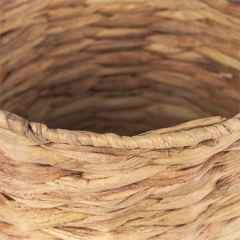 Pemberly Row Modern / Contemporary Grass Baskets (Set of 2) in Brown