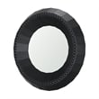 Pemberly Row Modern / Contemporary Black Beaded Wooden Wall Mirror