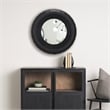 Pemberly Row Modern / Contemporary Black Beaded Wooden Wall Mirror