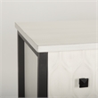 Pemberly Row White Fir Veneer with Gray Metal 6-Drawer Sideboard