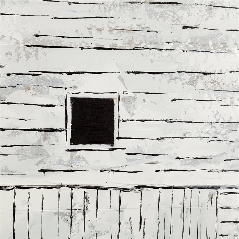 Pemberly Row 42X62 Farmhouse White Barn On Wood Oil Painting