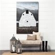 Pemberly Row 42X62 Farmhouse White Barn On Wood Oil Painting
