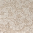 Pemberly Row Modern / Contemporary Large Cream Jacquard Cotton Pouf