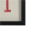 Pemberly Row Jack Of Diamonds Glass Framed Print Art in Black Faux Wood Frame