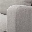 Pemberly Row Contemporary Flint Gray Slipcover Upholstered Arm Chair